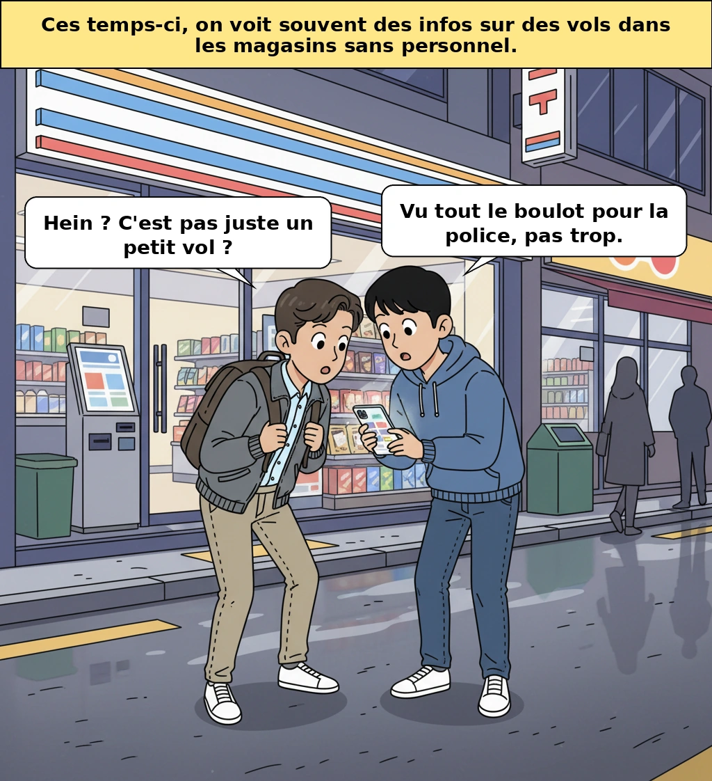 Vol dans des magasins sans personnel, pourquoi la police finit-elle presque par agir comme des agents de sécurité