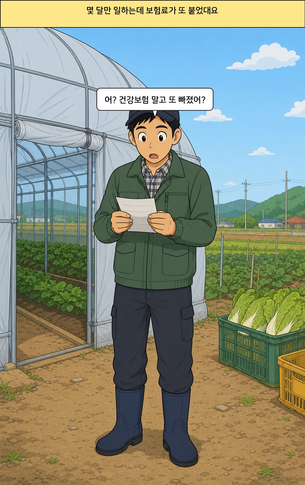몇 달 일하는데 돌봄보험도 같이 냈다고?!