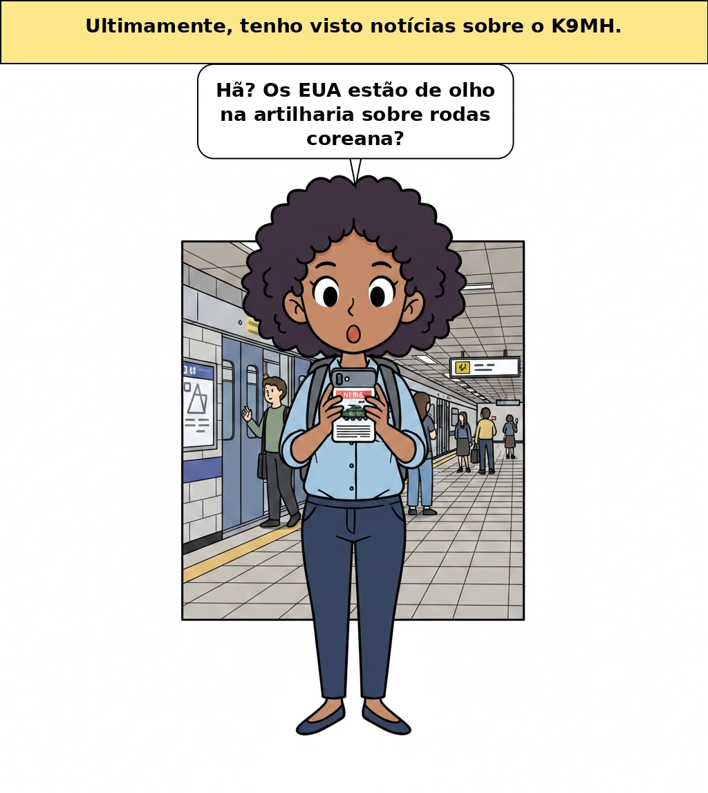 Por que os EUA estão olhando para o obus autopropulsado sobre rodas feito na Coreia