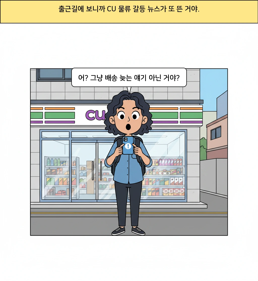 CU 물류 갈등, 왜 기사 한 줄로 끝나지 않는 걸까