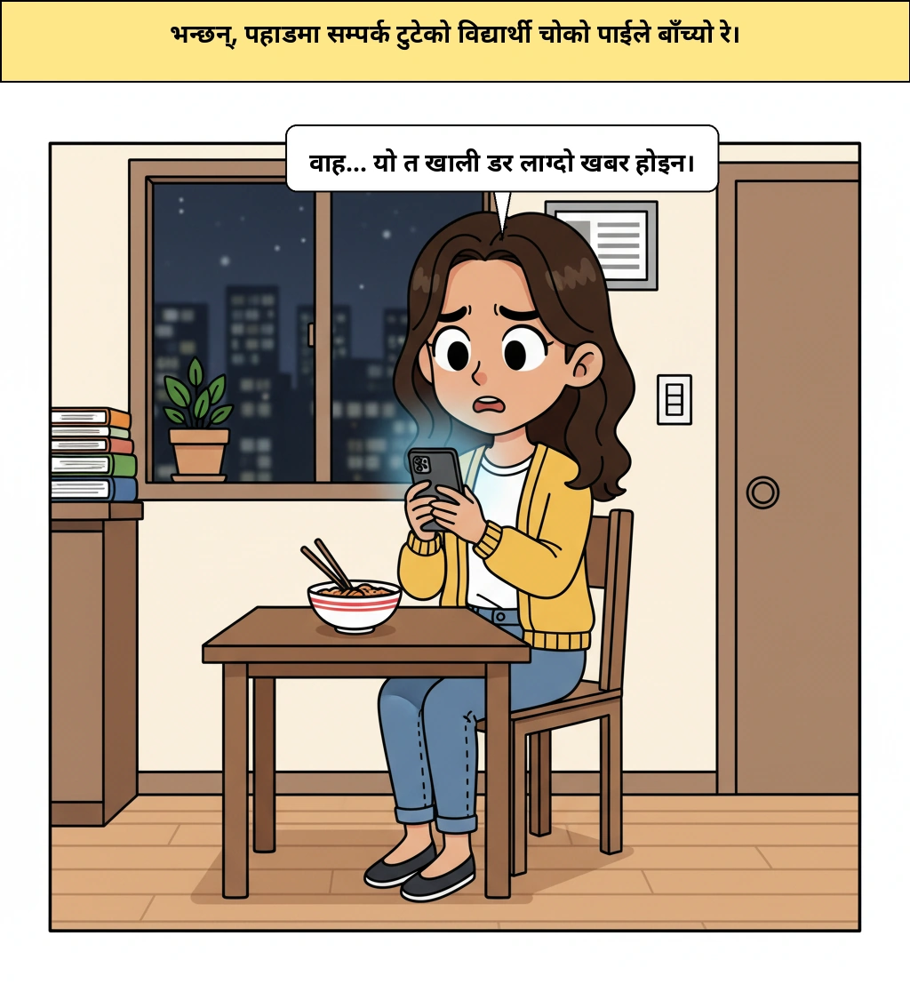 पहाडमा सम्पर्क टुट्दा, किन कसैले चोकोपाइ खाएर टिक्न सके