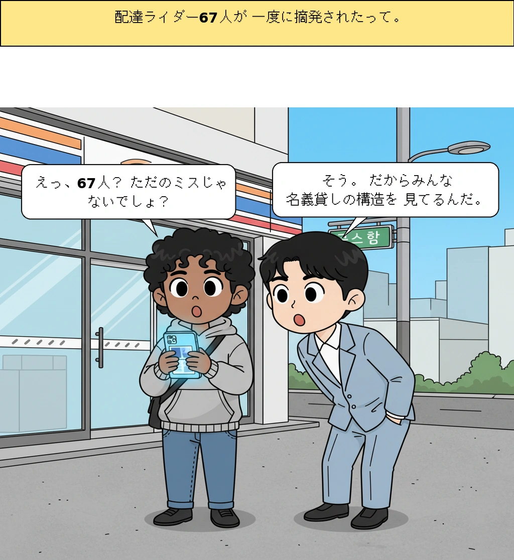 配達アプリでなぜ『名義貸し』が続けて出てくるのか