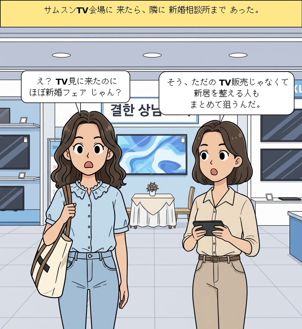 Samsungはなぜテレビ体験イベントに新婚家電相談所まで付けたのだろうか？