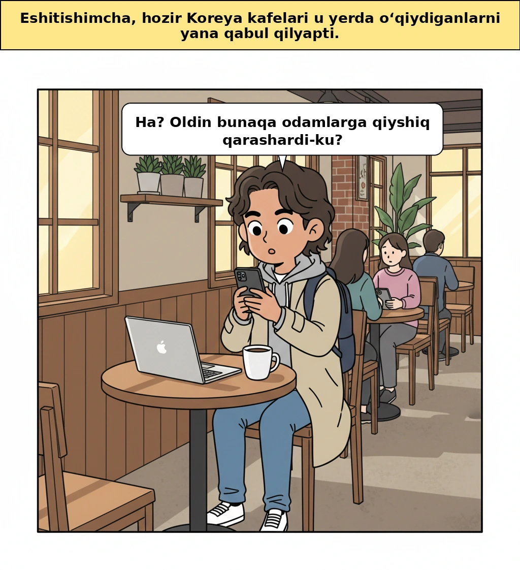 Nega kafelar yana kafe-da o‘qib-ishlovchilarni kutib ola boshladi