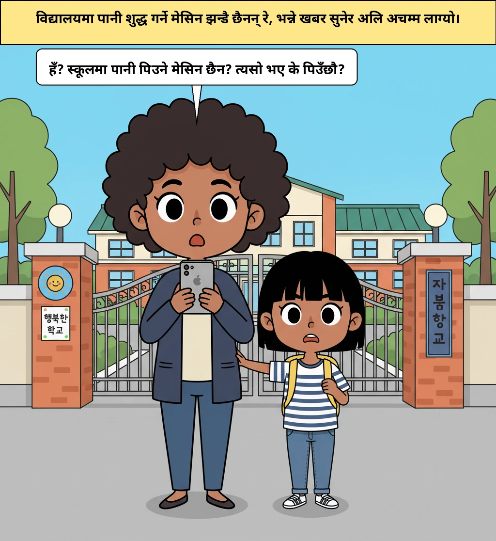 विद्यालयमा पानी शुद्ध गर्ने मेसिन छैन भन्ने समाचारमा, साँचो मुख्य कुरा पानी होइन, व्यवस्थापन संरचना हो