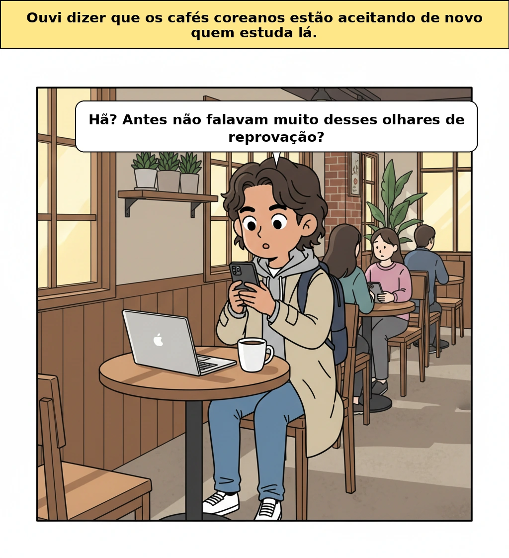 Por que os cafés começaram a receber de novo as pessoas que estudam em cafés?