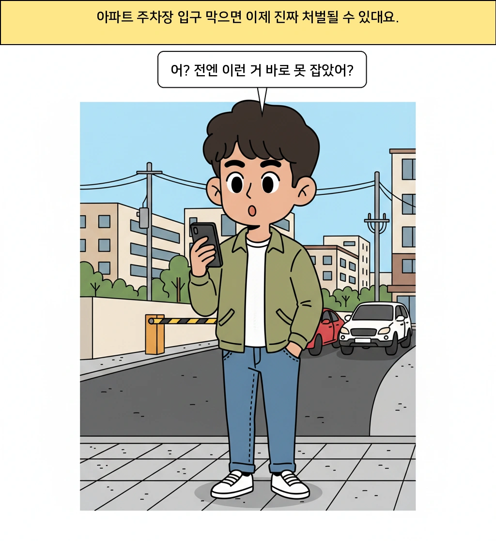 주차장 입구를 막으면 왜 이제 진짜 처벌이 가능해질까