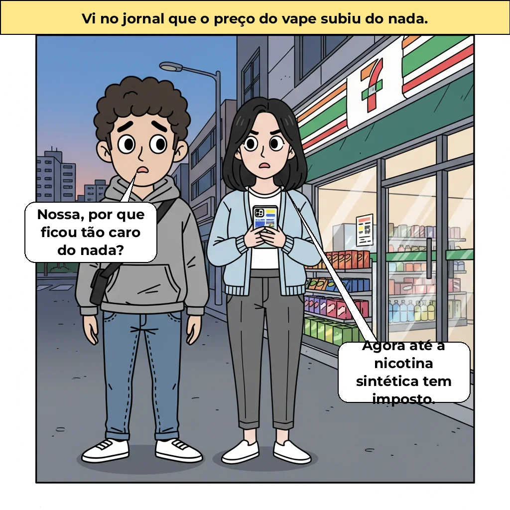 Imposto do vape subiu 3~4 vezes?