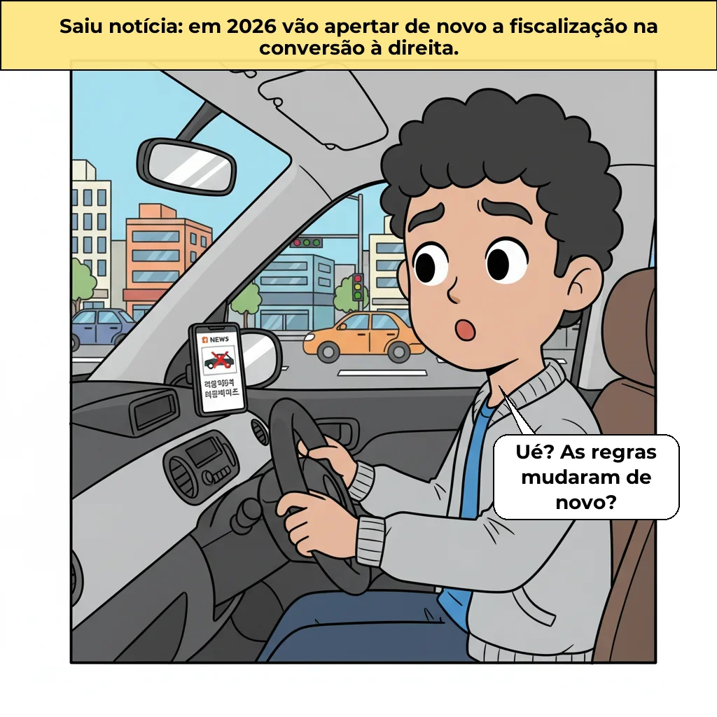 Vou resumir a polêmica da fiscalização de viradas à direita na Coreia!