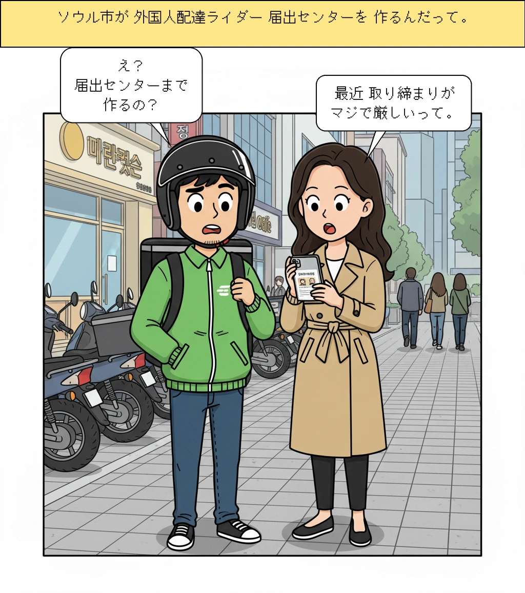 ソウル市が外国人配達ライダー通報センターを作った理由