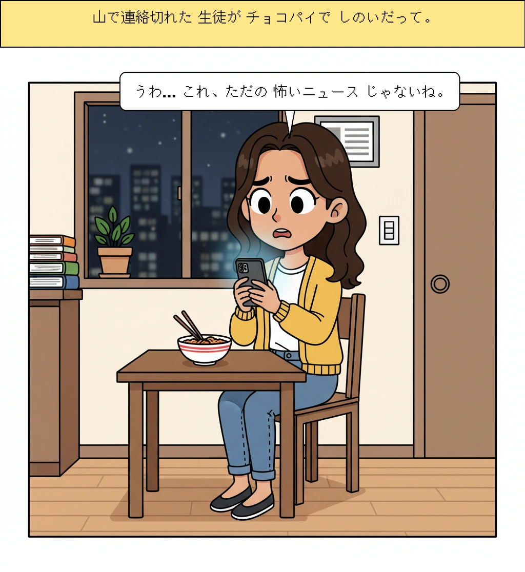 山で連絡が切れたとき、なぜある人はチョコパイで耐えられたのか