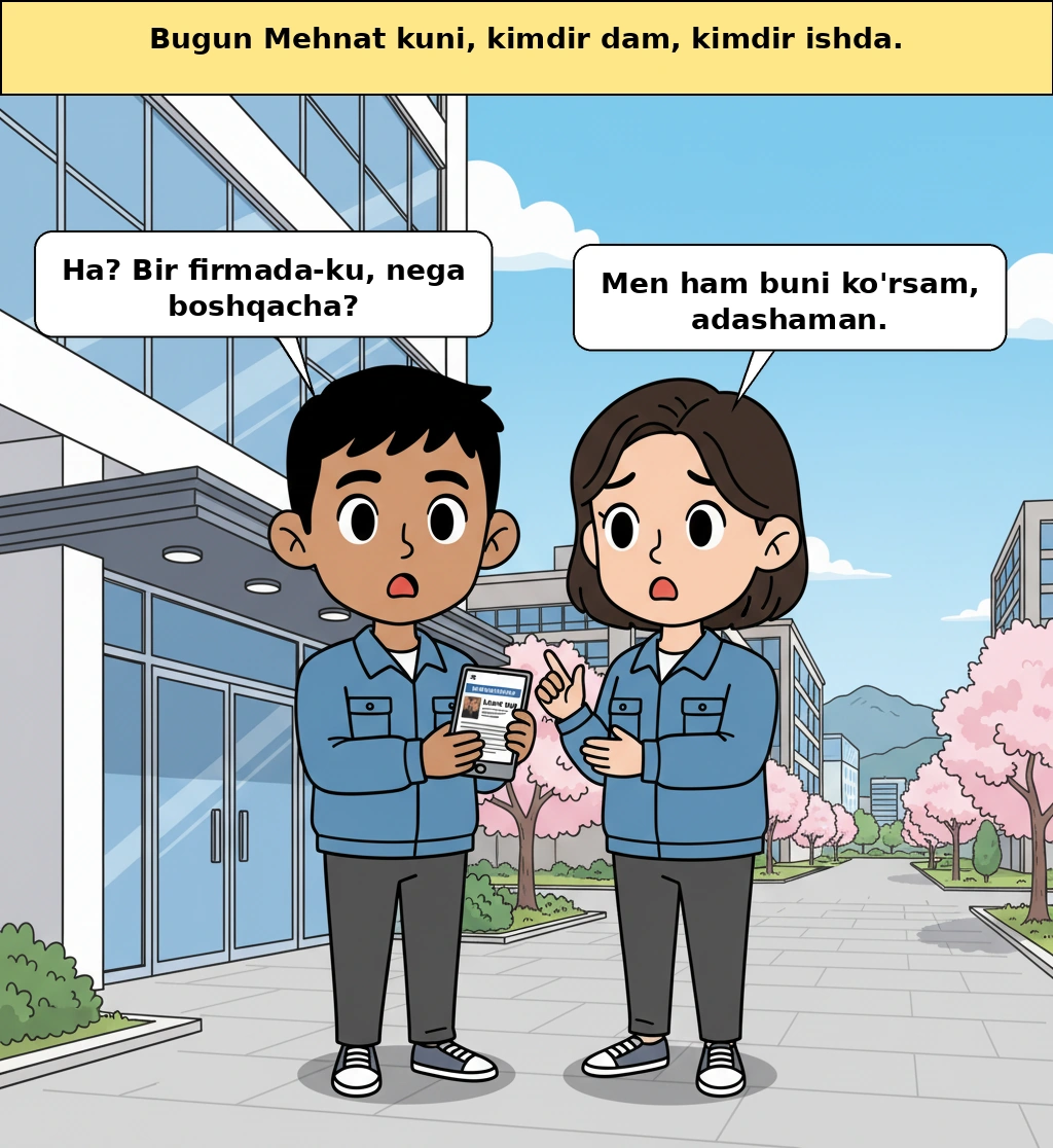 Mehnat kuni bo‘lsa, nega kimdir dam oladi, kimdir esa dam ololmaydi