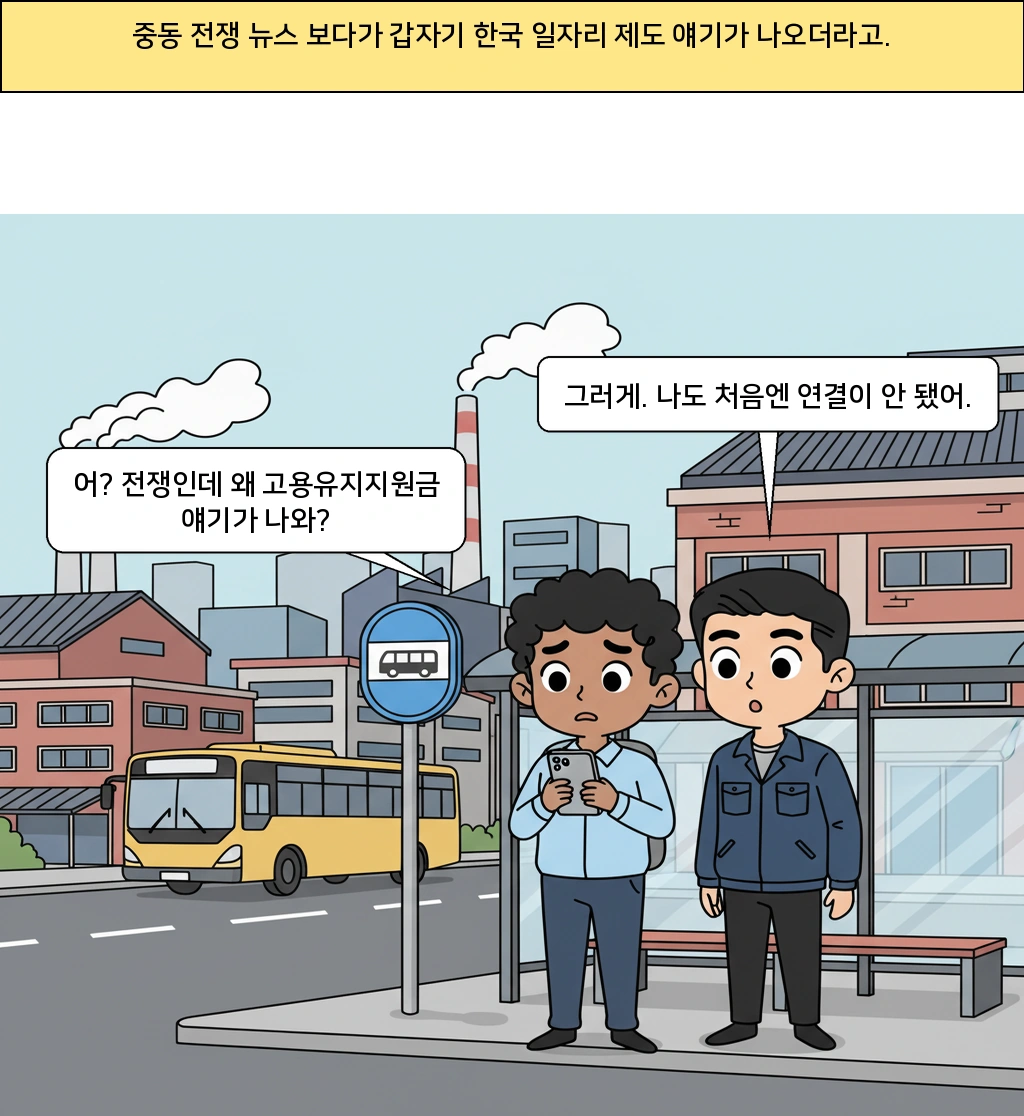 중동전쟁이 왜 한국의 일자리 제도까지 흔들까?
