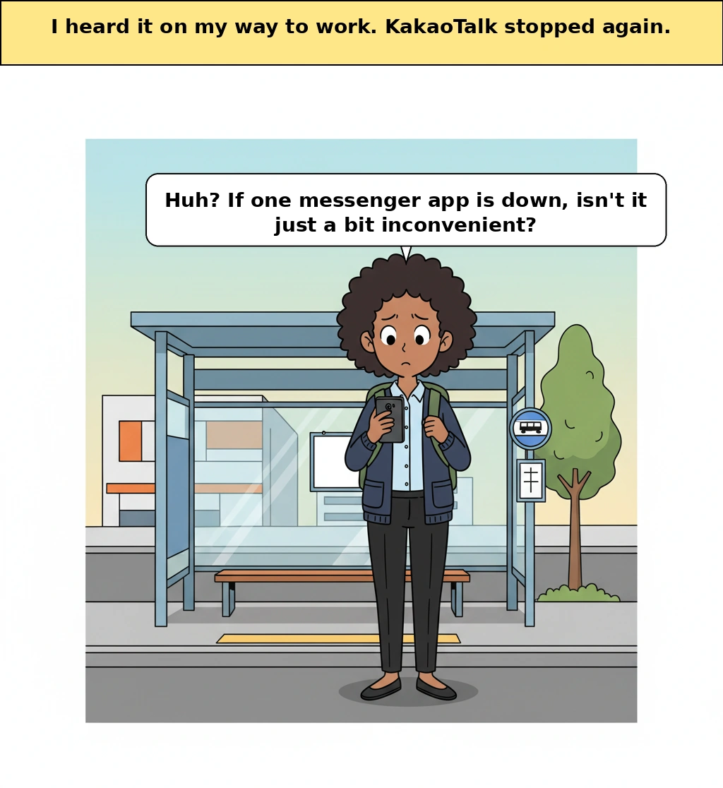 Why does Korean society shake too when KakaoTalk stops?