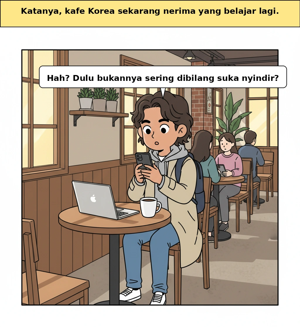 Mengapa kafe mulai menyambut lagi orang yang belajar di kafe