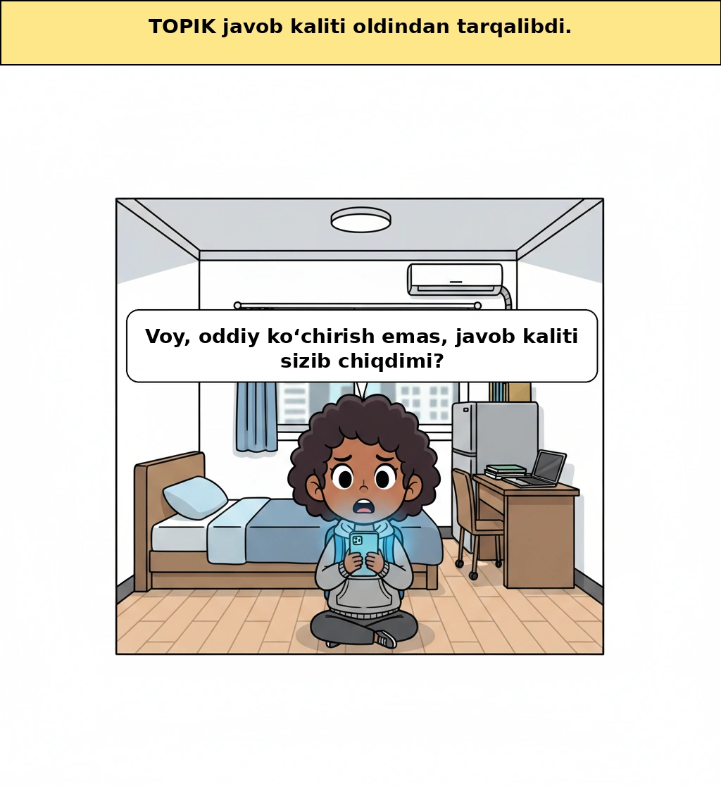 TOPIK javoblari sizib chiqishi hodisasi, nega bunchalik kattalashdi