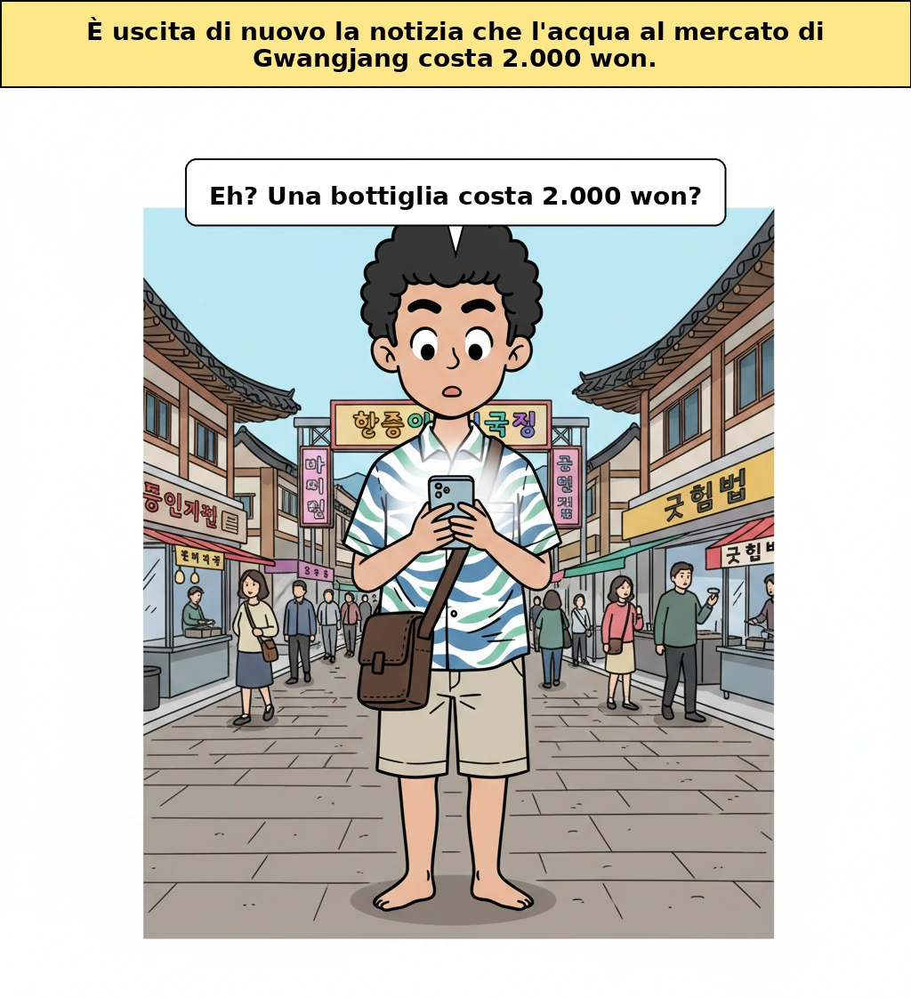 La polemica dell’acqua da 2000 KRW al mercato di Gwangjang: perché non è solo una storia di acqua cara