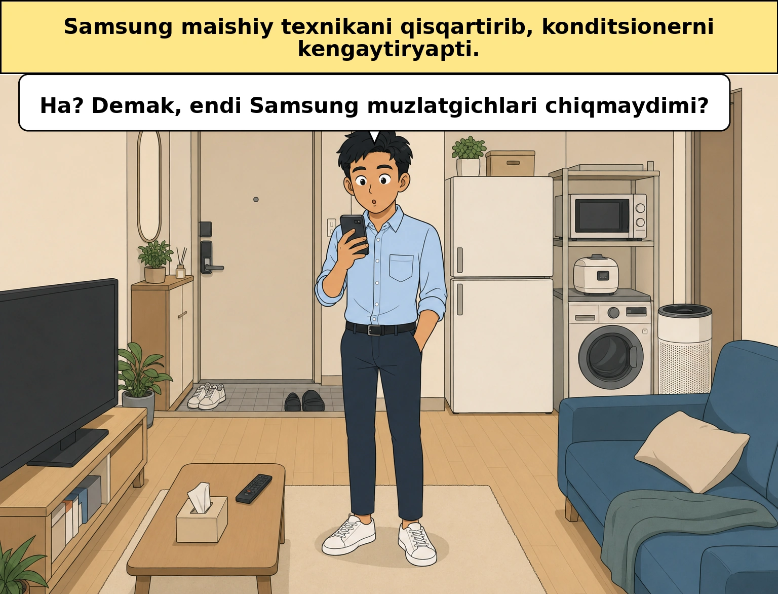 Nega Samsung maishiy texnikani kamaytirib, HVACni kuchaytiryapti
