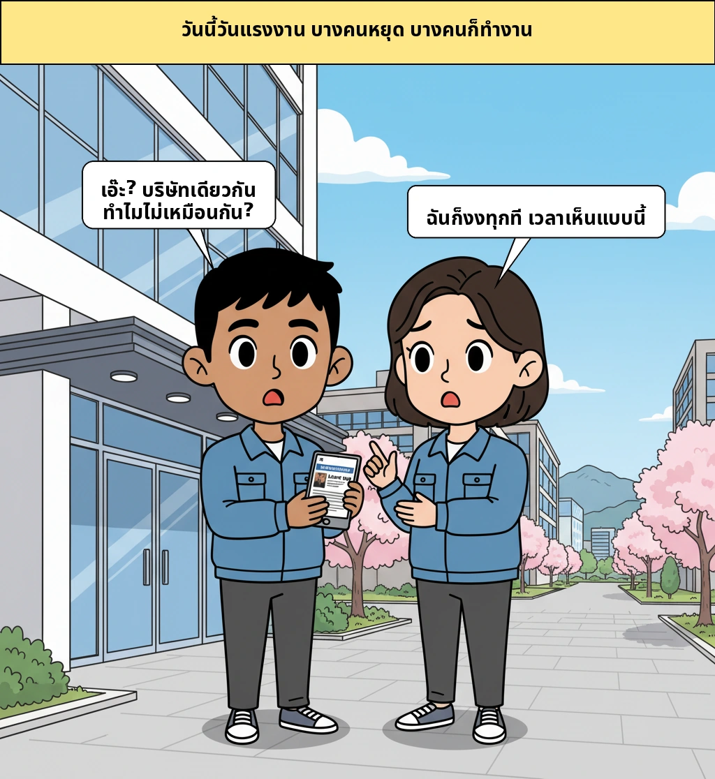 ทำไมวันแรงงานแต่บางคนได้หยุด บางคนกลับหยุดไม่ได้