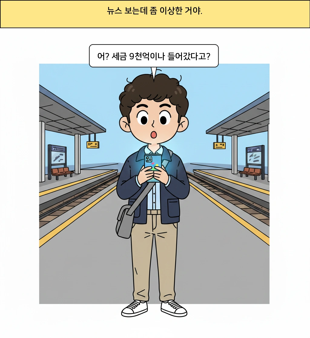 세금 9천억이 들어갔는데 왜 열차는 없을까