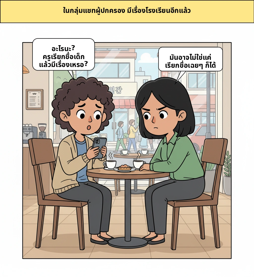 ทำไมพอครูเรียกชื่อเด็กแล้วถึงกลายเป็นเรื่องทะเลาะกันได้