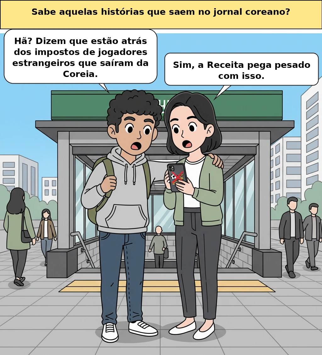 Imposto de atletas estrangeiros que foram para o exterior: até onde a Coreia pode acompanhar?
