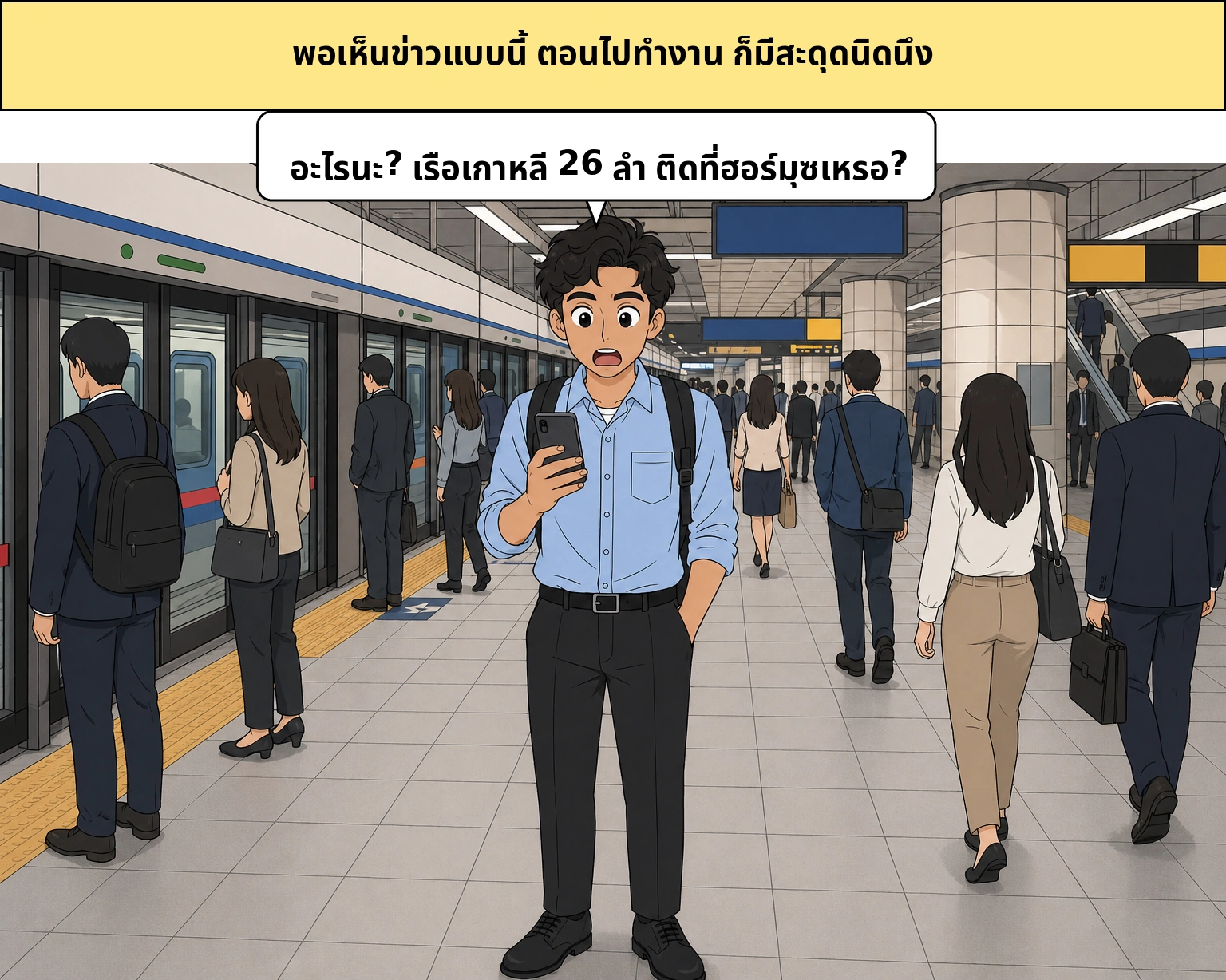 เรือเกาหลี 26 ลำที่ติดอยู่ที่ฮอร์มุซ ควรอ่านข่าวนี้ยังไงดี