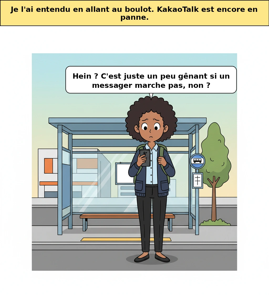 Pourquoi la société coréenne vacille aussi quand KakaoTalk s’arrête