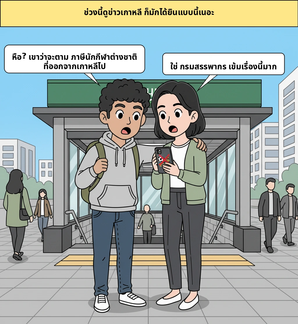 ภาษีของนักกีฬาต่างชาติที่ย้ายไปต่างประเทศแล้ว เกาหลีตามได้ไกลแค่ไหนกันนะ