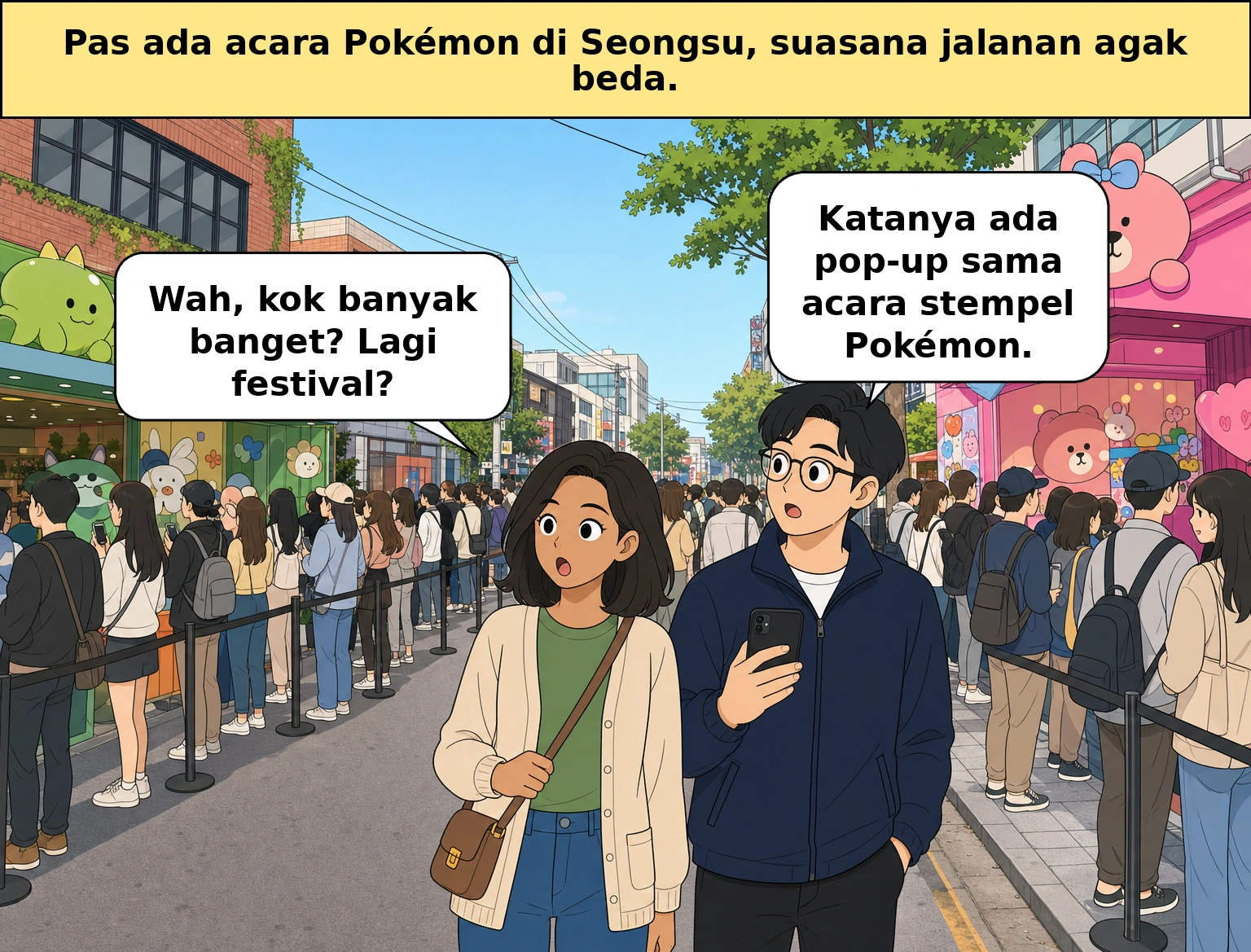 Acara Pokemon di Seongsu-dong, kenapa sampai sebanyak ini orang berkumpul?