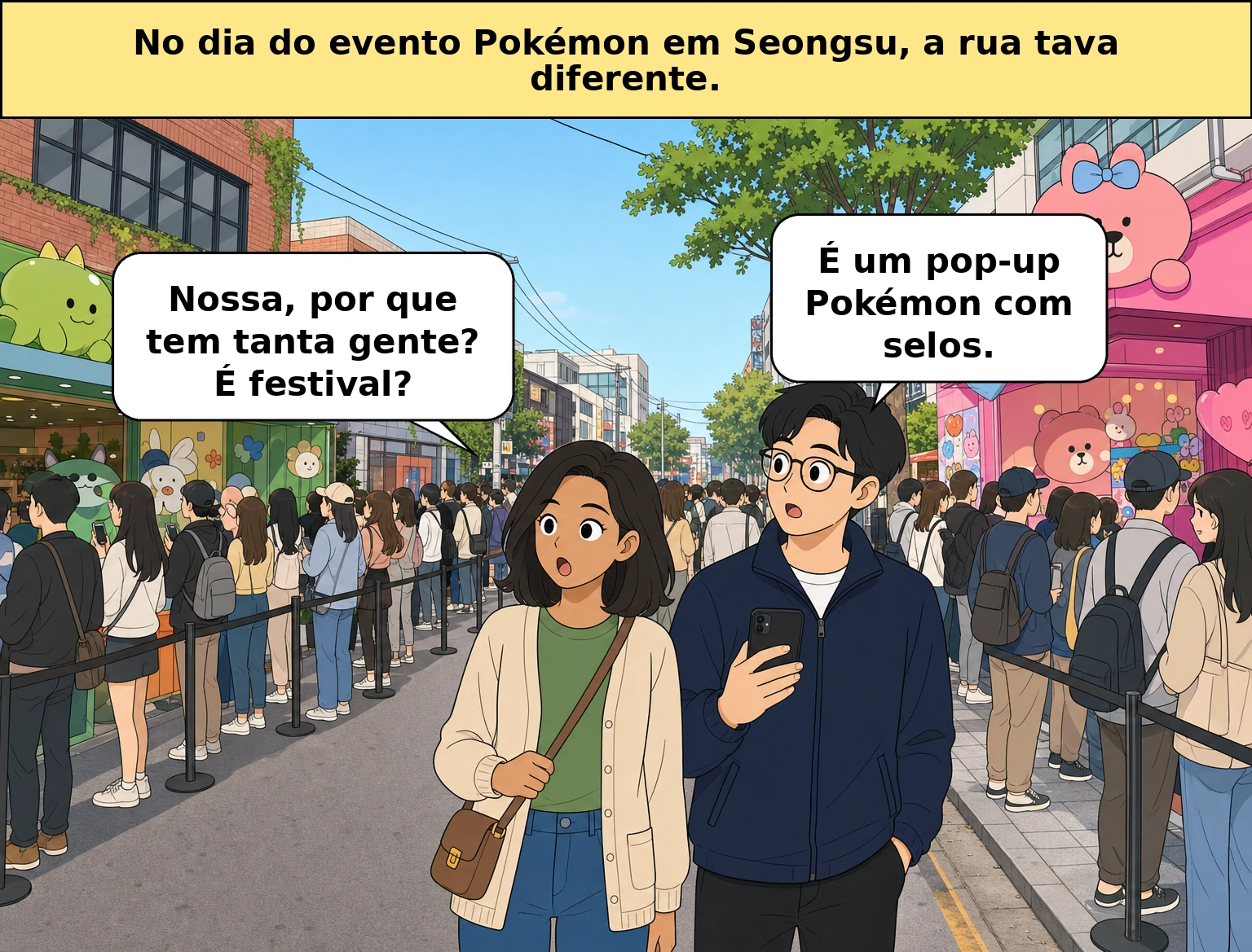 Evento de Pokémon em Seongsu-dong, por que tanta gente foi assim?