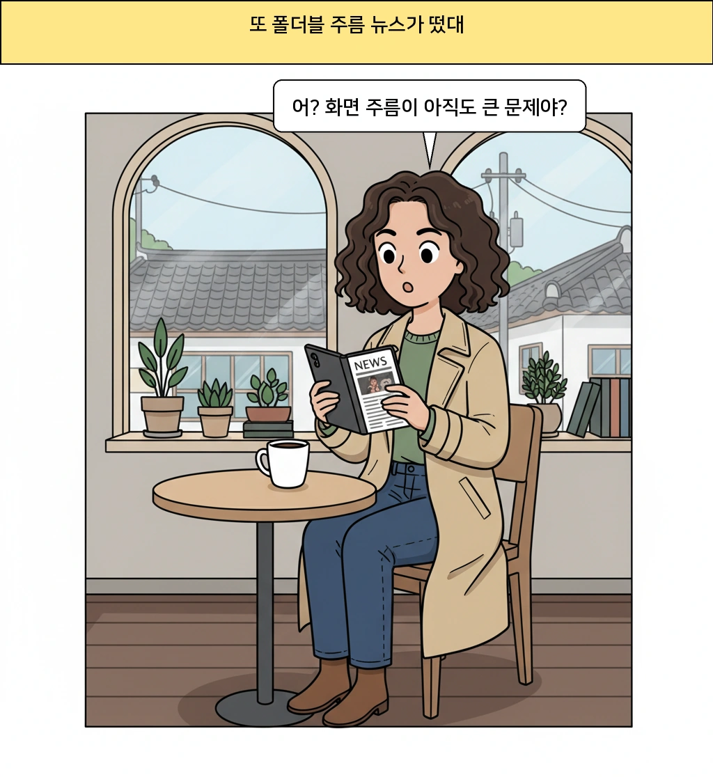 수만 번 접어도 버티는 화면, 폴더블 주름은 정말 사라질까