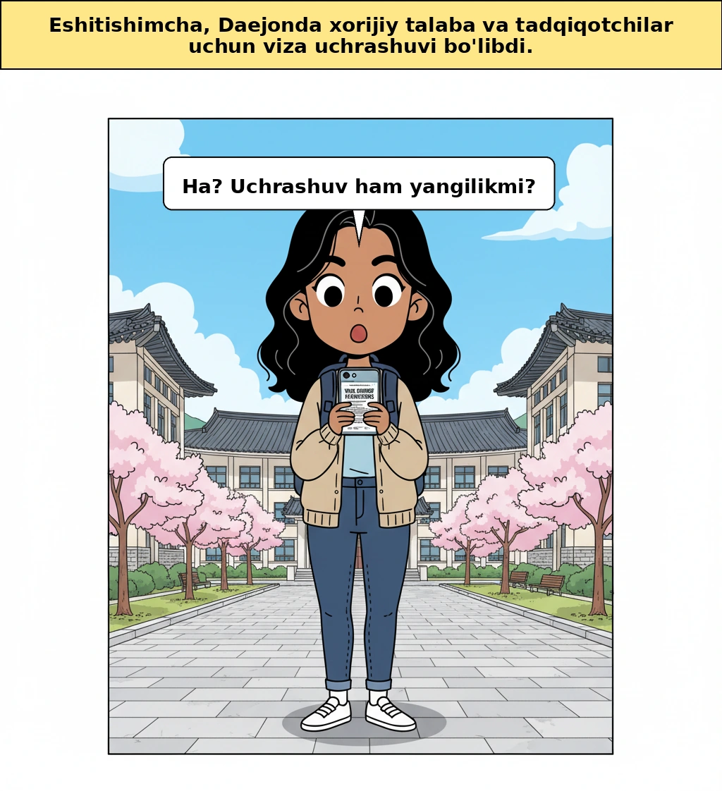 Daejeondagi viza suhbat uchrashuvi, rostdan ham tizimni o'zgartira oladimi