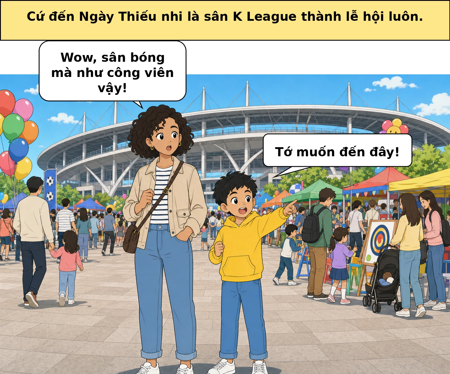 Vì sao K League trở thành lễ hội mỗi dịp Ngày Thiếu nhi
