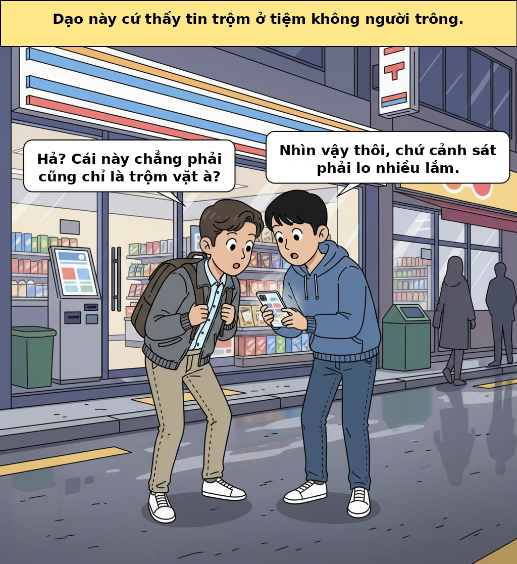 Trộm ở cửa hàng không người trông, vì sao cảnh sát gần như phải làm như nhân viên bảo vệ