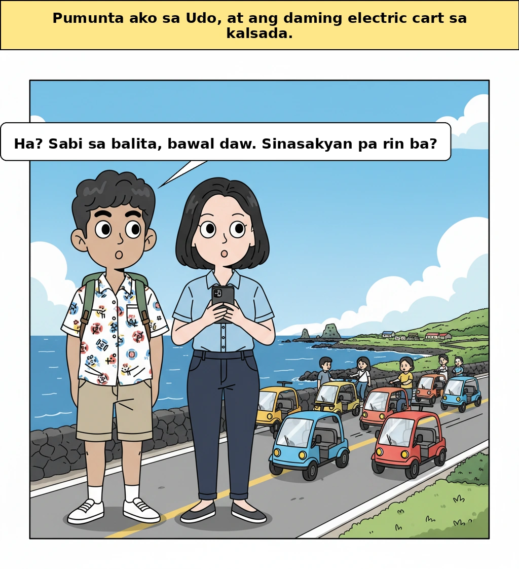 Bakit hindi tumitigil ang de-kuryenteng kart sa Udo kahit ipinagbabawal na
