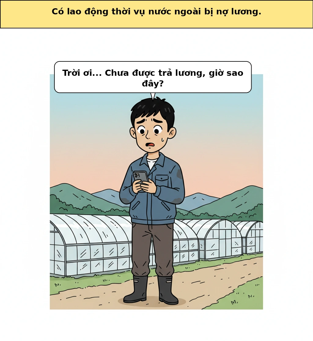 Vì sao lao động thời vụ bị nợ lương lại bị chặn từ visa trước