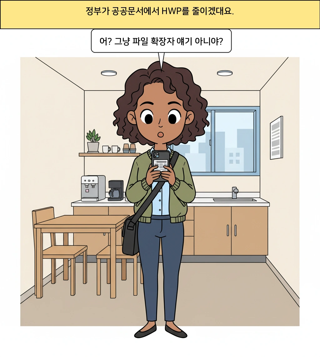 정부가 HWP를 줄이겠다는 건, 파일 확장자보다 큰 이야기예요