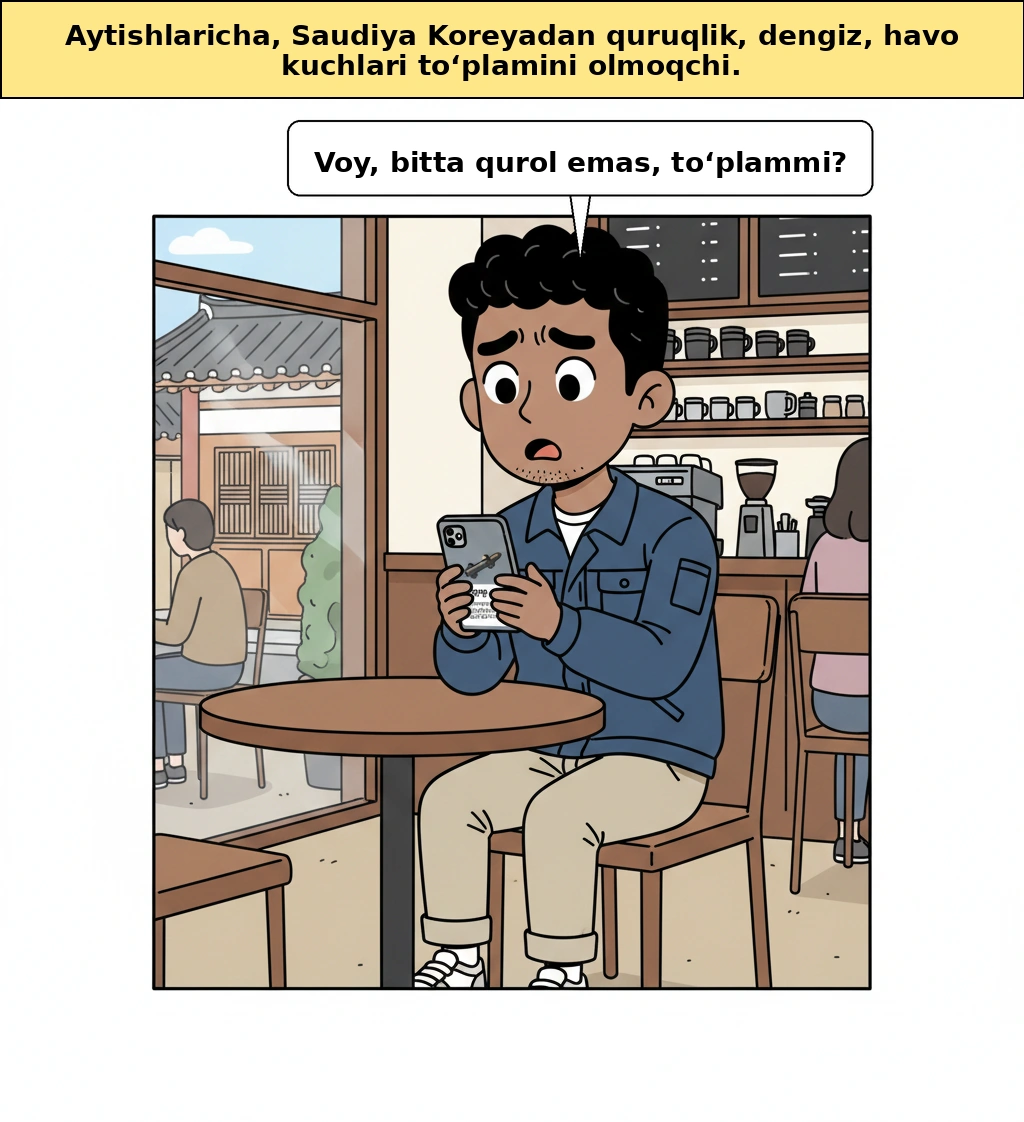 Nega Saudiya Koreyadan "quruqlik·dengiz·havo to‘plami"ni xohlayapti?