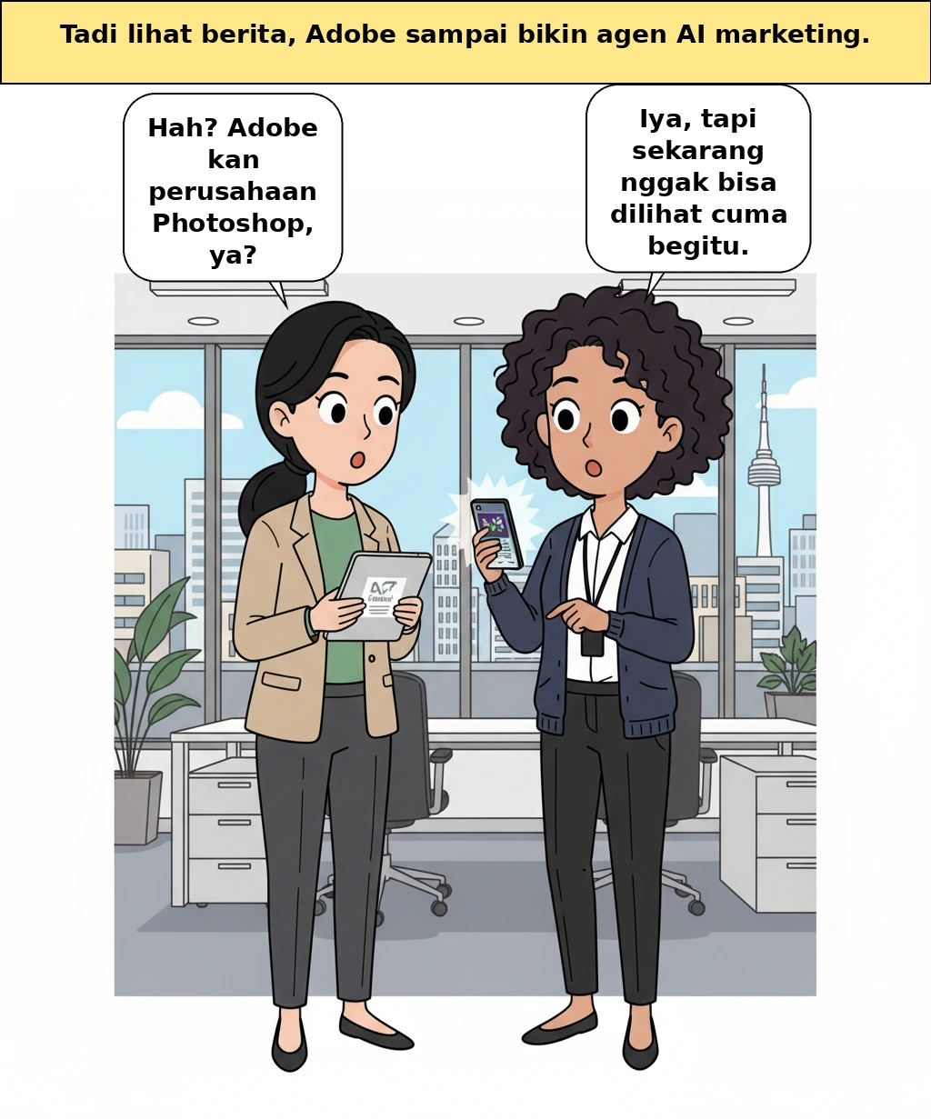 Kenapa perusahaan Photoshop ingin jadi komandan utama AI pemasaran