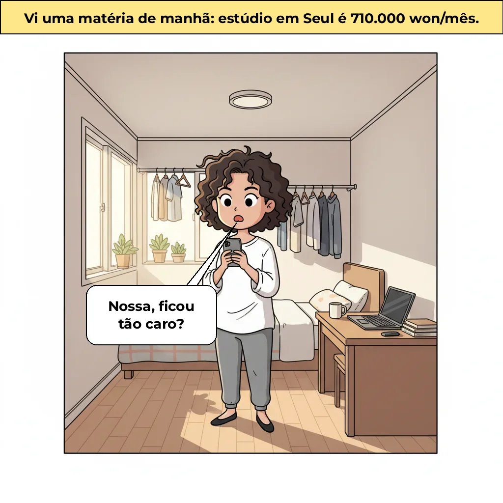 Estúdio em Seul aluguel 71만 원, por que isso?