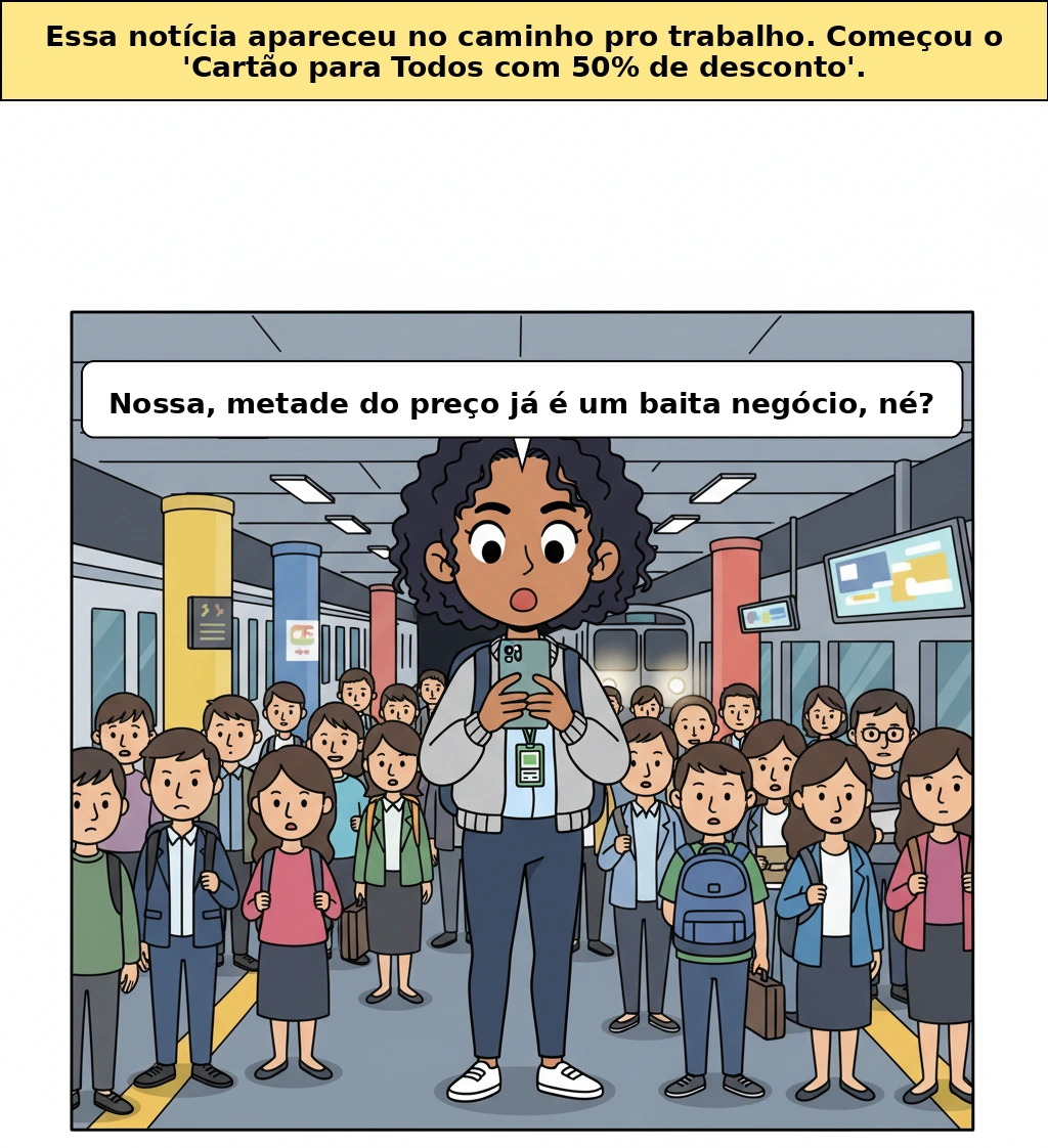 Cartão de meia tarifa para todos: de verdade, qual conta bancária ele ajuda mais?