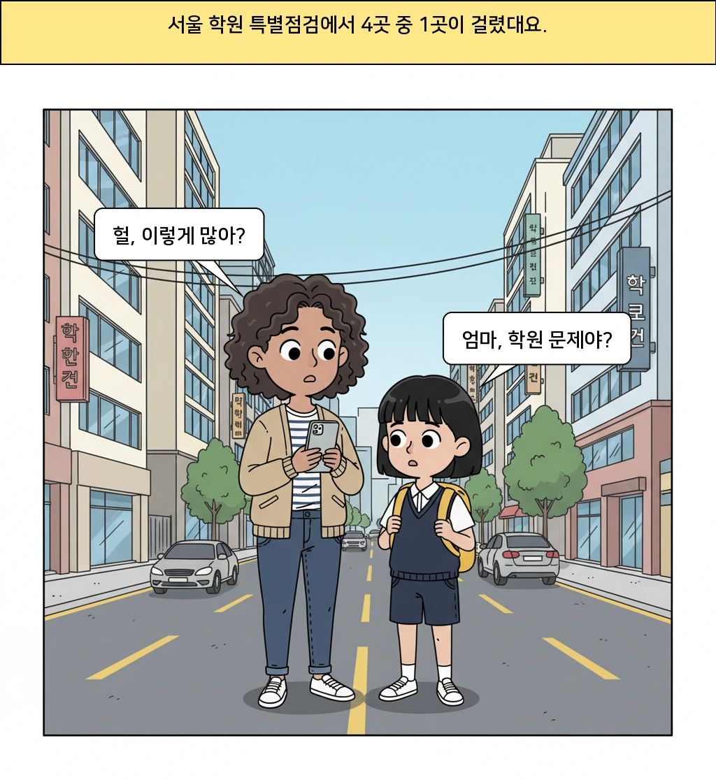 서울 학원 4곳 중 1곳이 왜 학원비 규정을 어겼을까