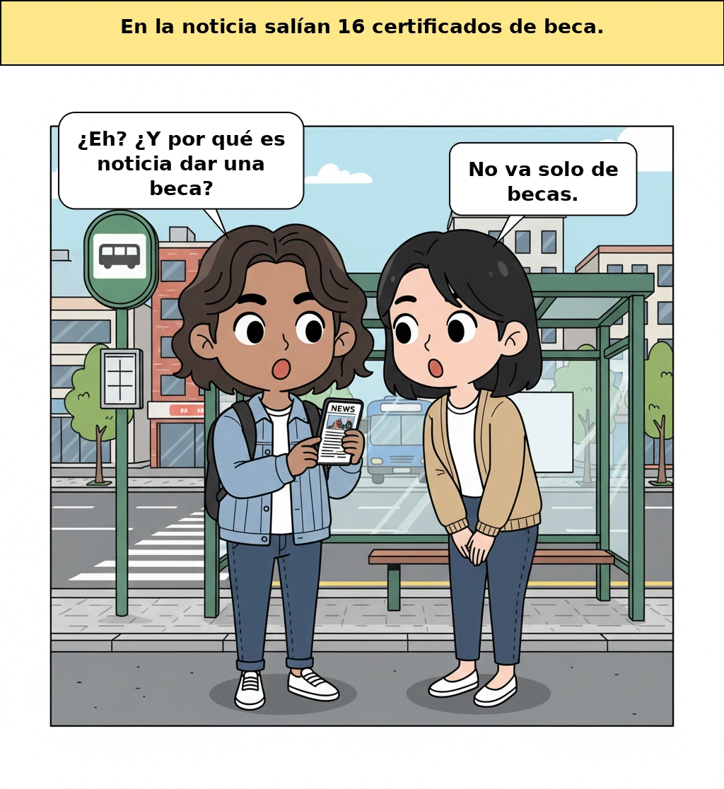 Detrás de un solo certificado de beca, la historia de que la sociedad coreana está cambiando