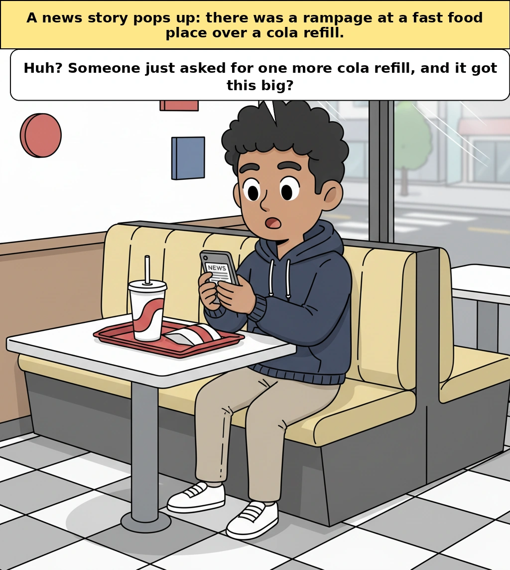 Why did the Mom's Touch cola refill disturbance get this big?