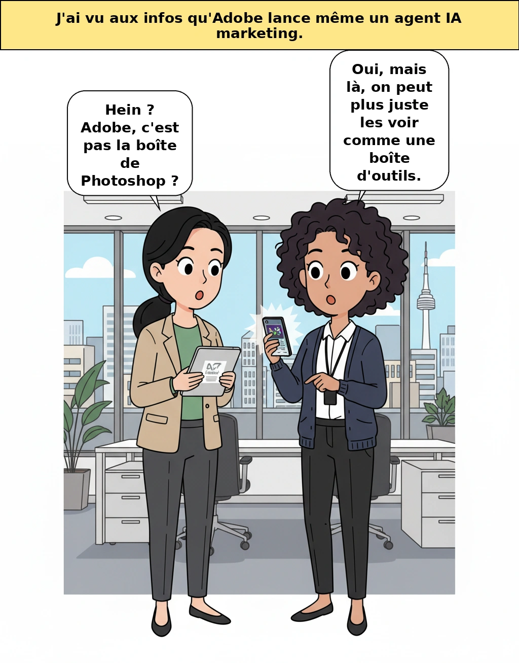 Pourquoi l’entreprise de Photoshop veut devenir le chef d’orchestre de l’IA marketing