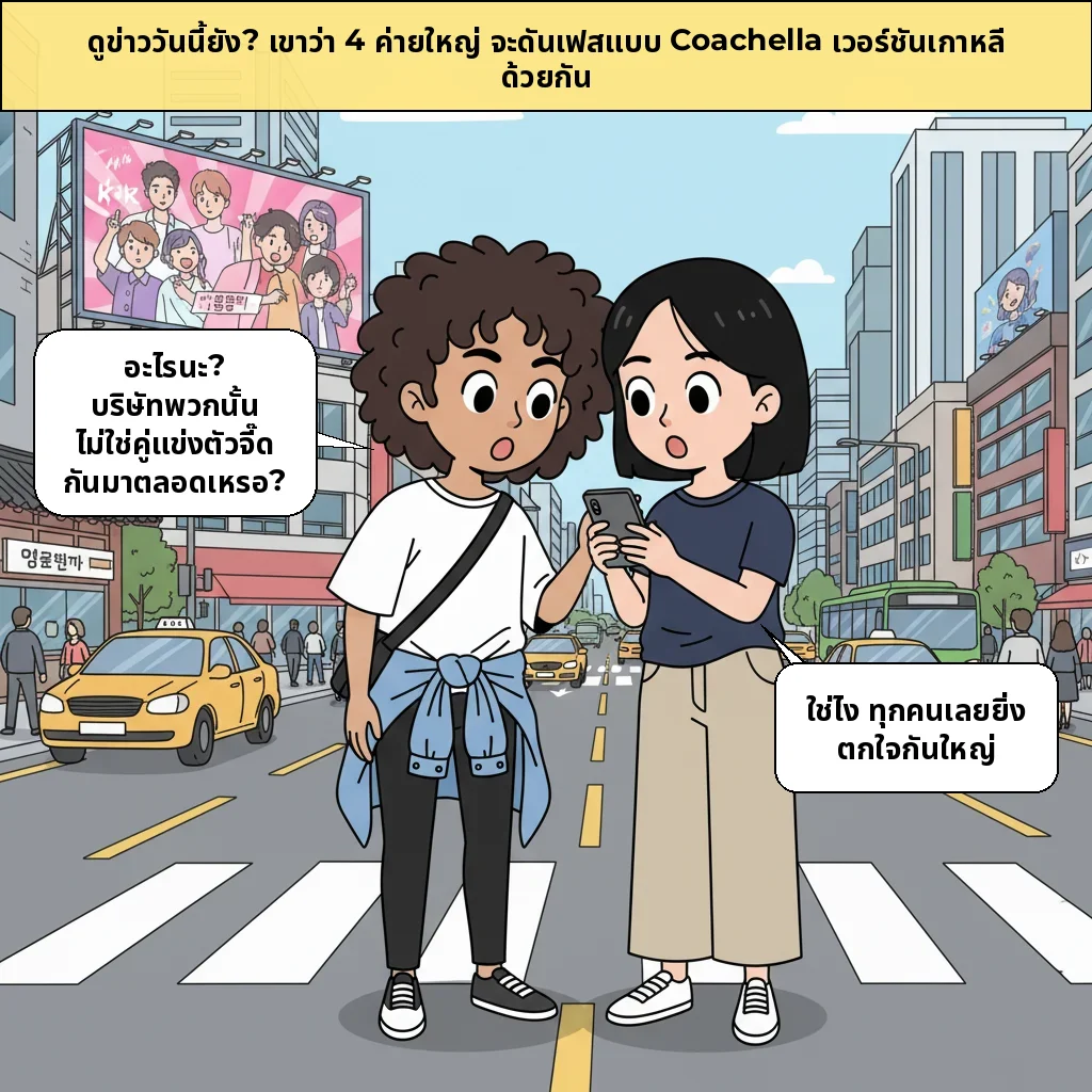 โคเชลลาฉบับเกาหลี ทำไมตอนนี้บิ๊ก 4 เคป๊อปถึงจับมือกัน
