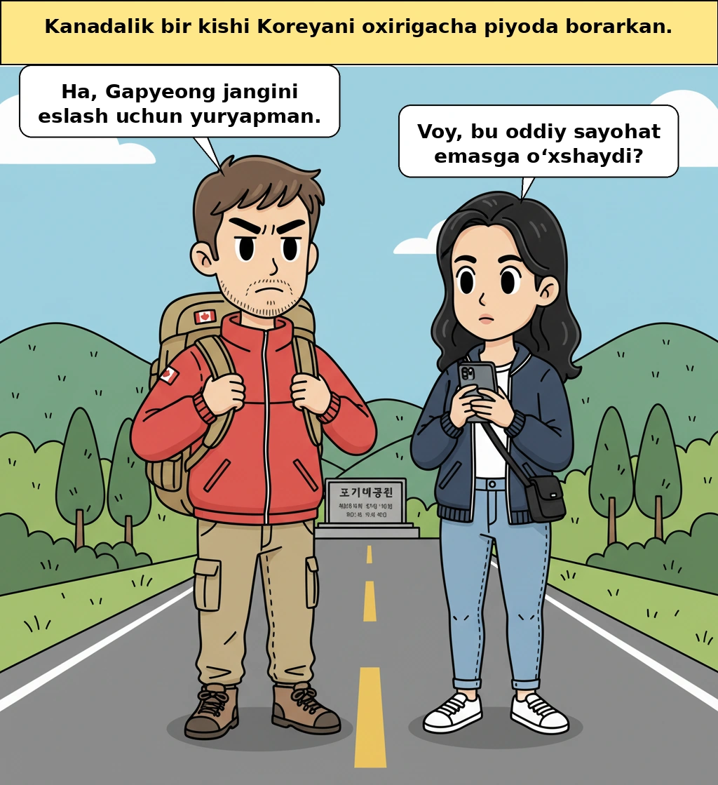 Kanadalik nega Koreyani oxirigacha piyoda yuradi, Gapyeong jangi nima edi