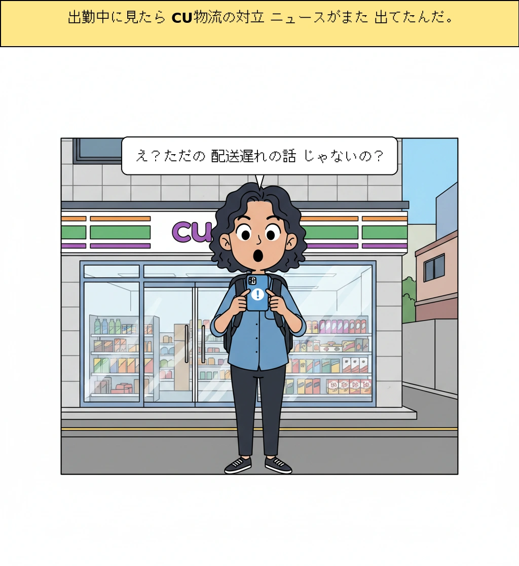 CU物流対立、なぜ記事一行で終わらないのだろうか
