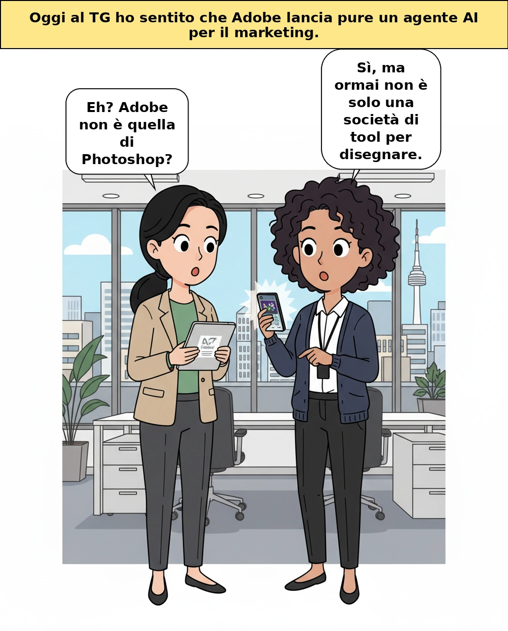 Perché l’azienda di Photoshop vuole diventare il capo stratega dell’IA per il marketing